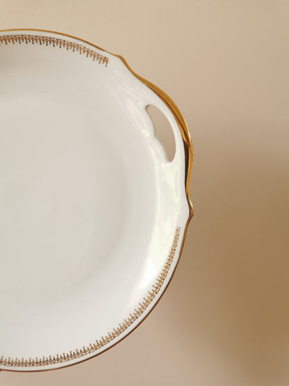 Plat à gâteaux porcelaine CNP