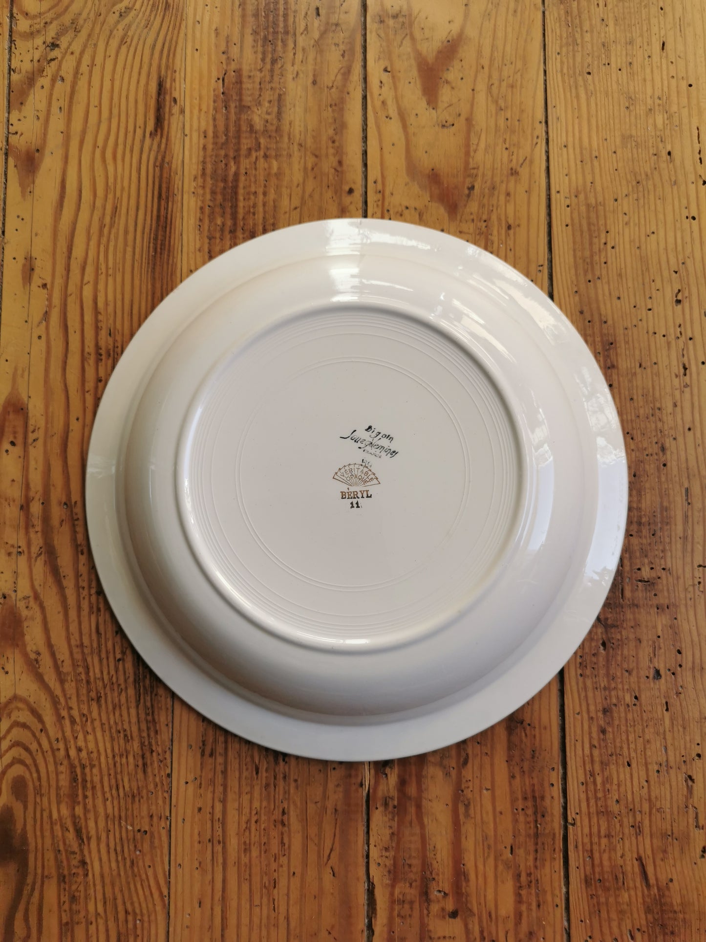 Plat creux Digoin & Sarreguemines, Beryl