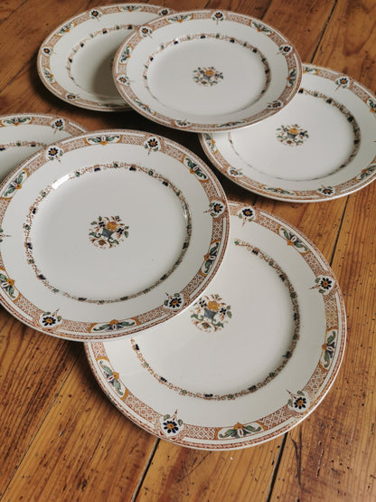 Assiettes plates Longwy, Delft