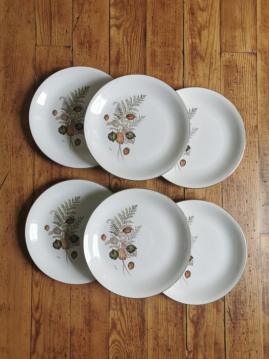 Assiettes plates Digoin, Thais