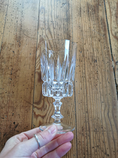 Verres à pied en cristal