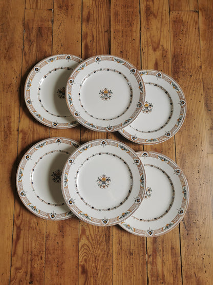 Assiettes plates Longwy, Delft