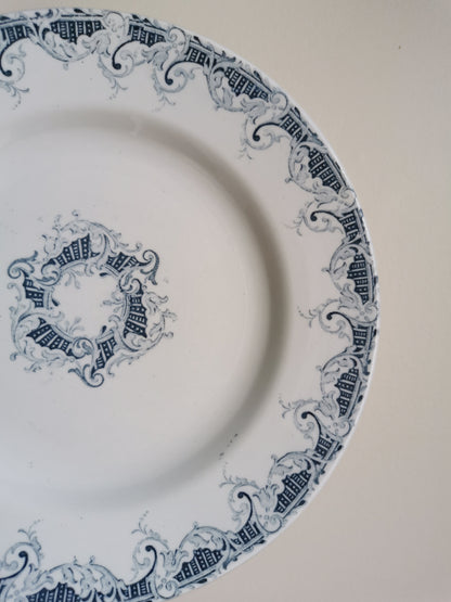 Assiettes plates Lunéville, Bordure