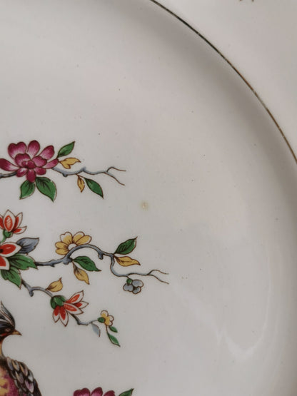 Assiettes plates dépareillées Oiseaux