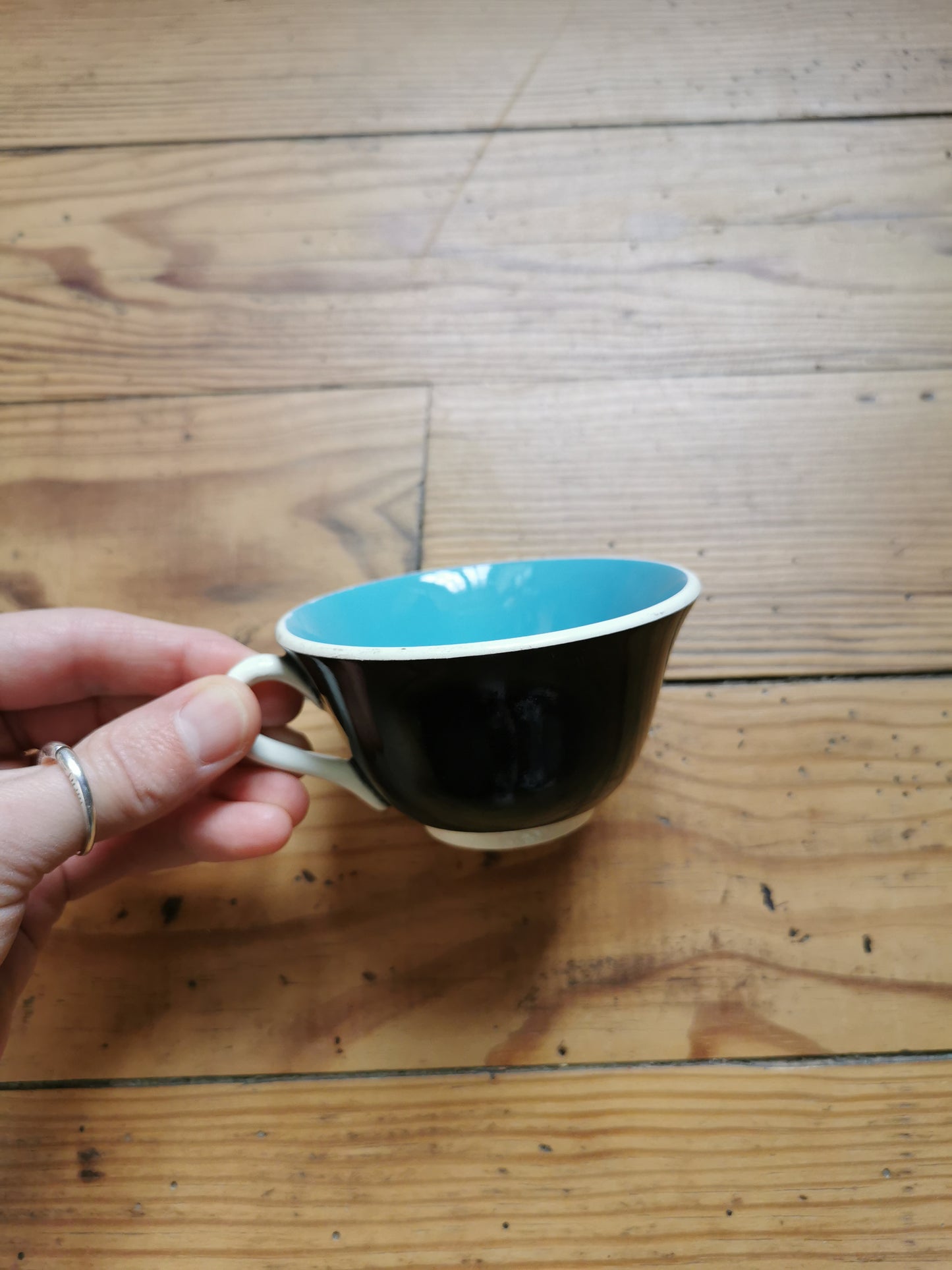 Tasse Digoin noire et bleue