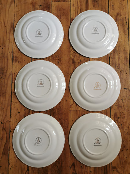 Assiettes plates L'Amandinoise, Pompadour