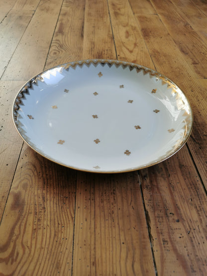 Plat creux porcelaine de Limoges, R. Leclair