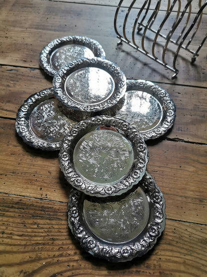 Dessous de verres métalliques