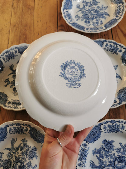 Assiettes creuses vintage Ridgway, Windsor