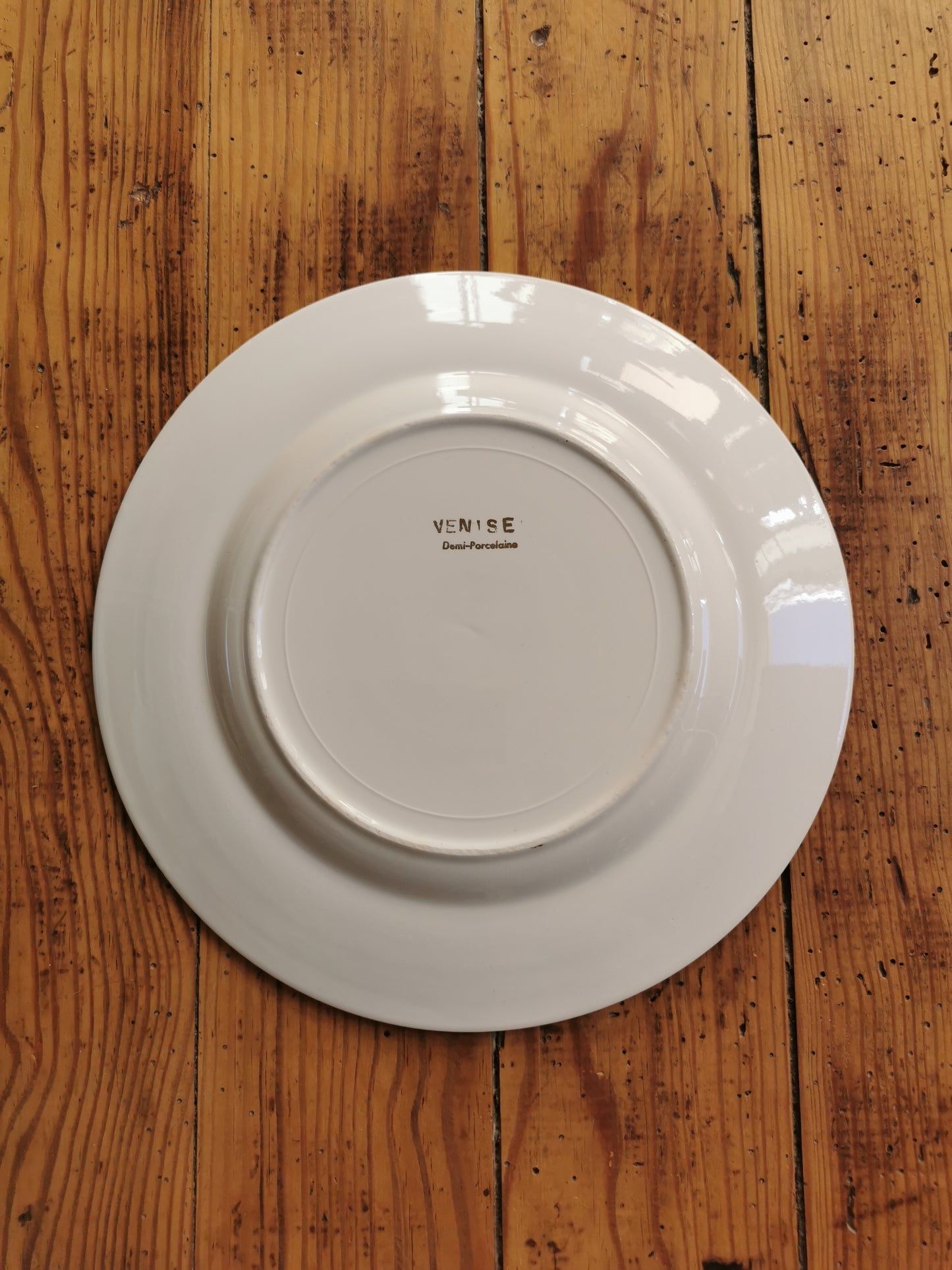 Assiettes plates vintage, Venise