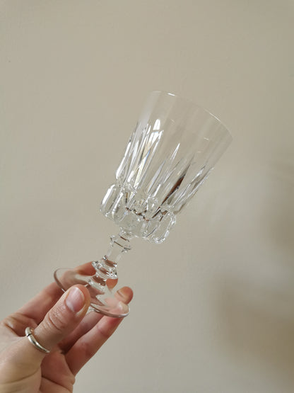 Verres à pied en cristal