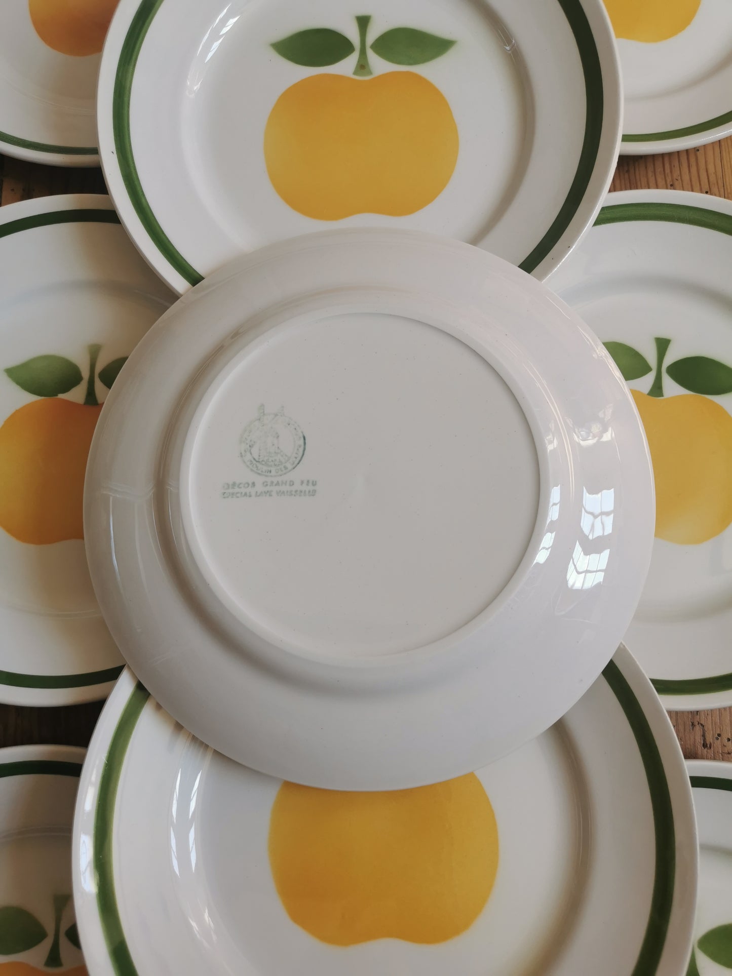 Assiette plate Moulin des Loups "Pomme"