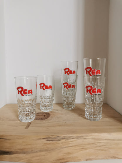 Verres vintage Réa