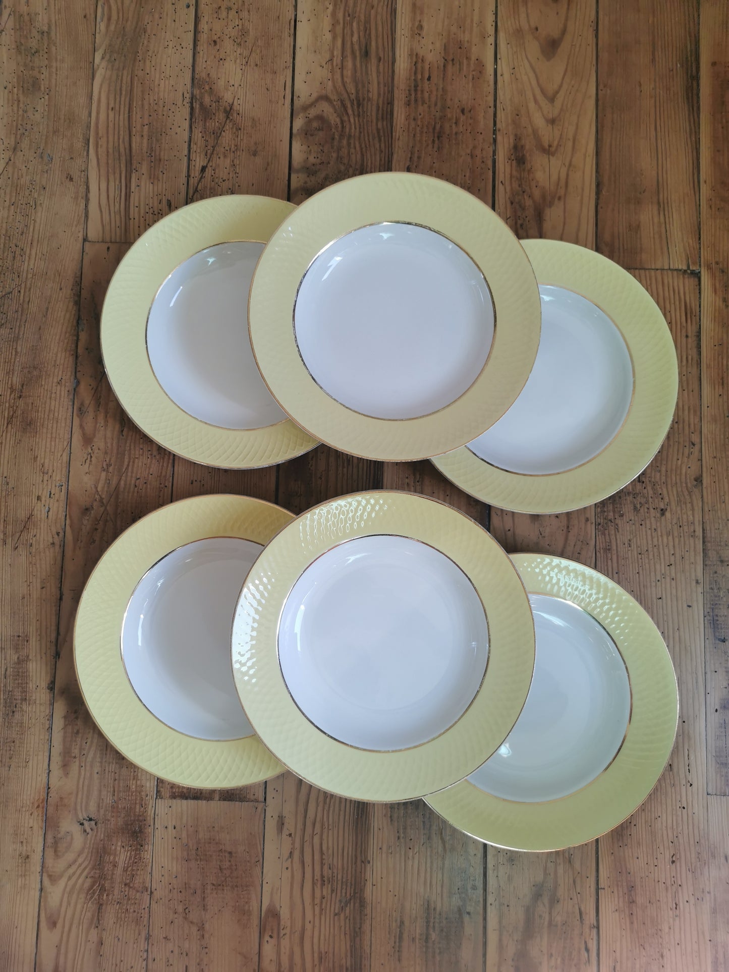 Assiettes creuses vintage Moulin des Loups 