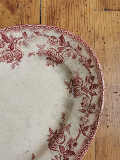 Plat ovale ancien H.B & Cie, Paris