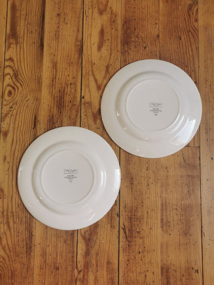 Assiettes plates rétro dépareillées