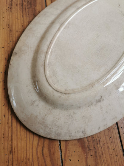Plat ovale ancien H.B & Cie, Paris