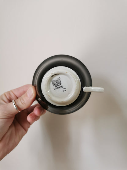 Tasse Digoin noire et bleue