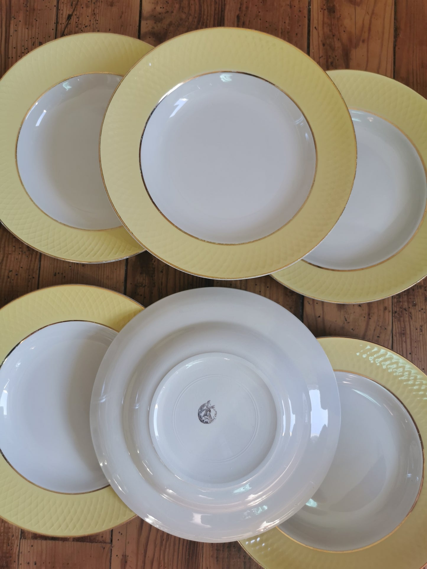 Assiettes creuses Moulin des Loups jaunes