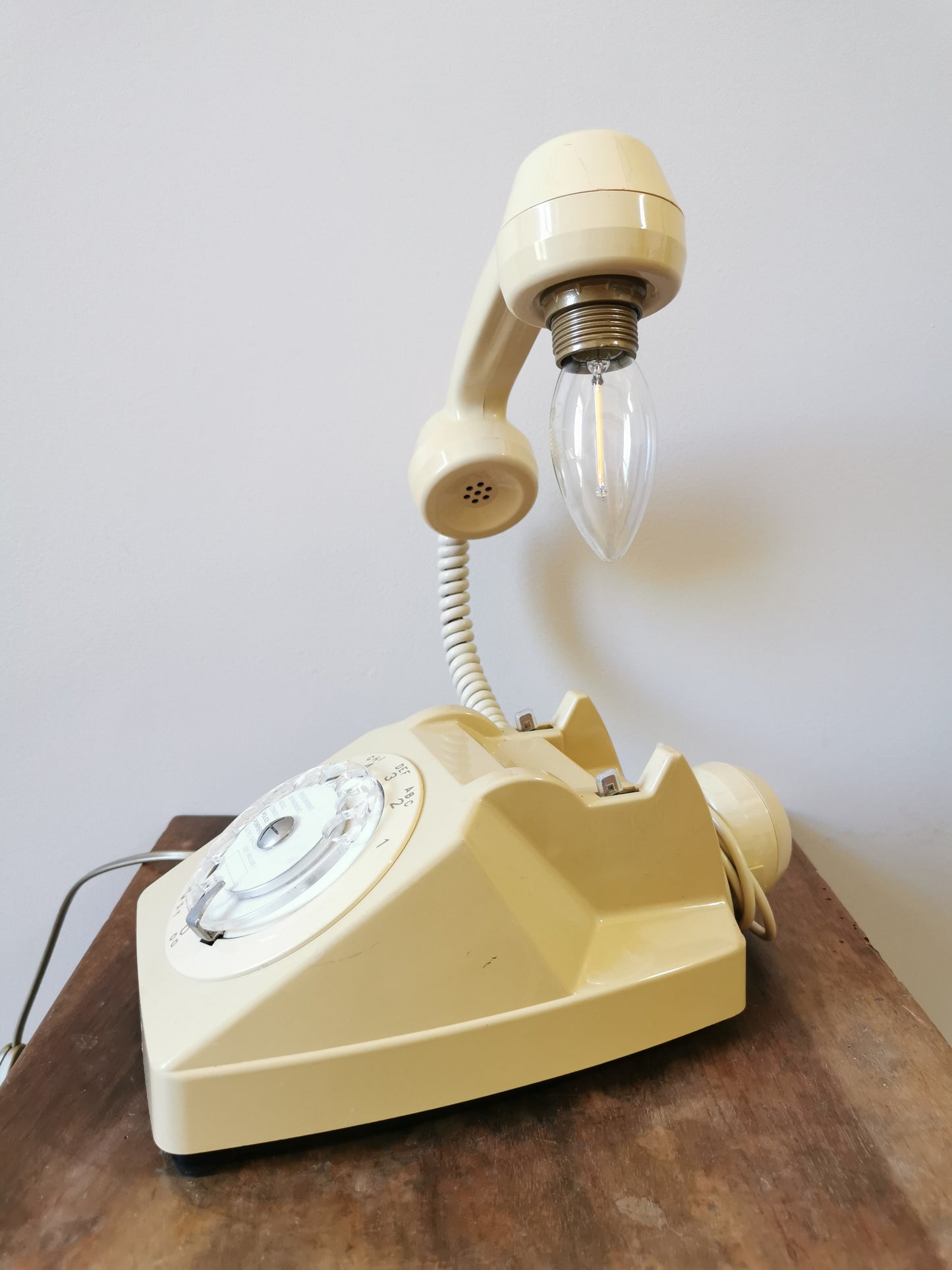 Lampe vintage BakéLight, crème