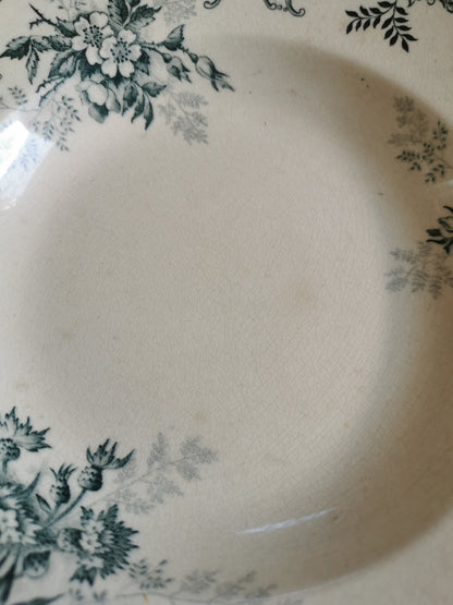 Assiettes creuses en terre de fer, H.C