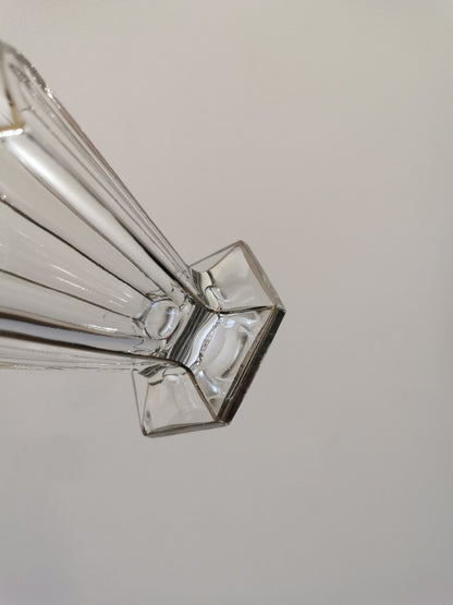 Verre hexagonaux, liserés argentés