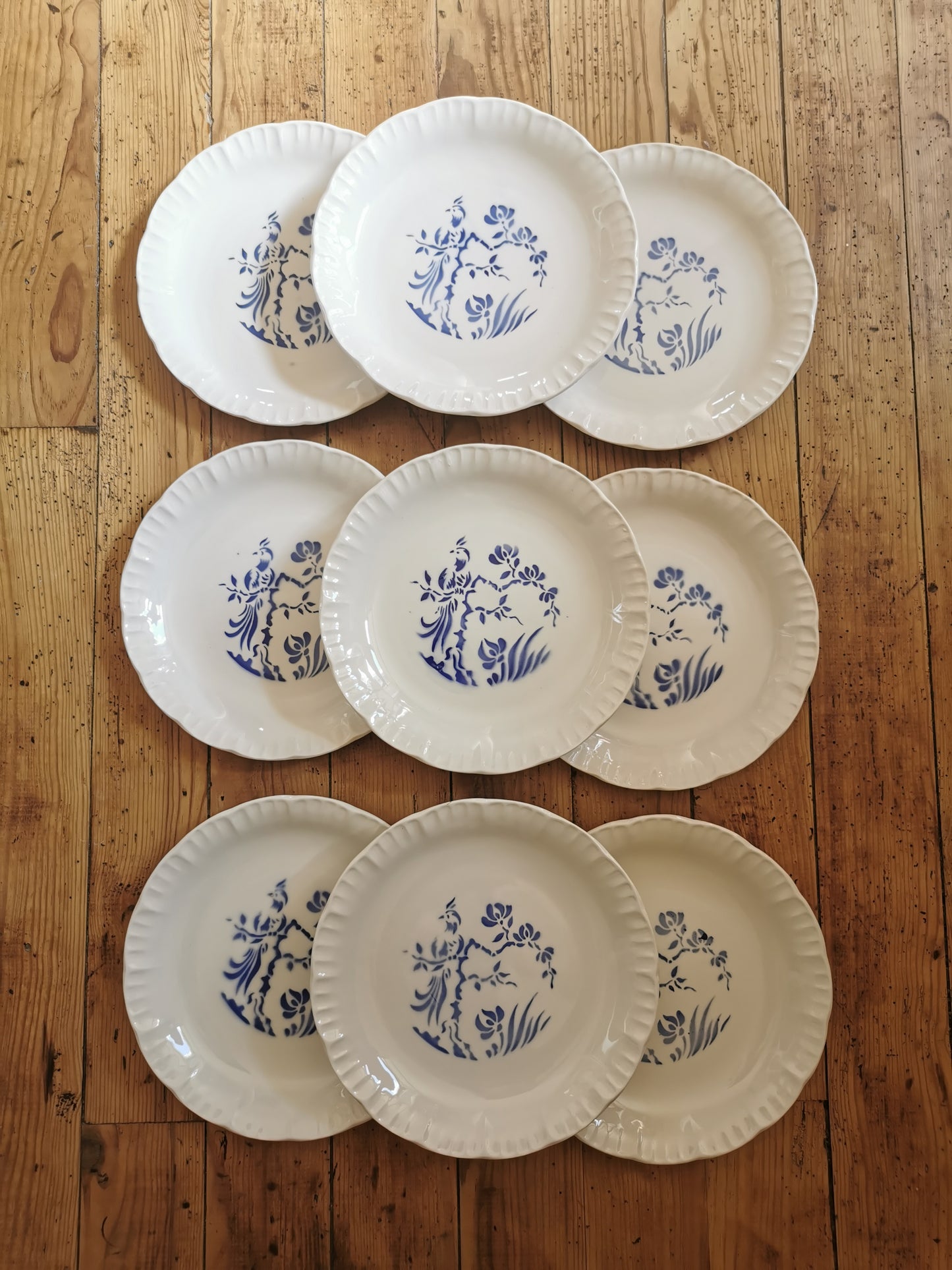Assiette plate Digoin, Paradis