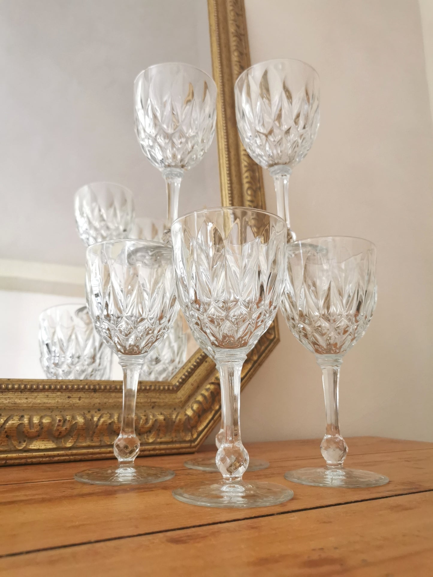 Verres à pied vintage